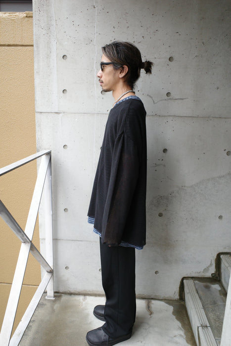 HAPPYEND mesh tee black