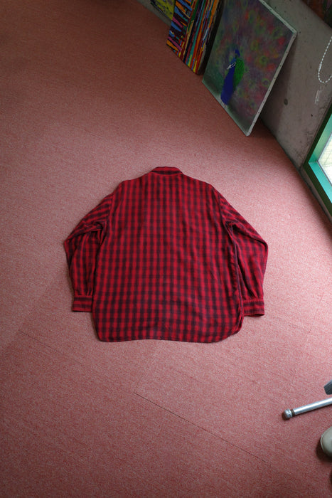 40s 5Brother printed flannel shirt