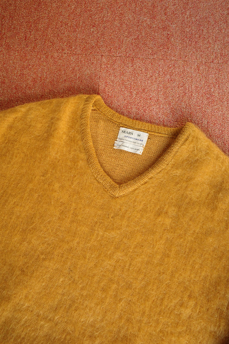 60s SEARS mohair v-neck sweater