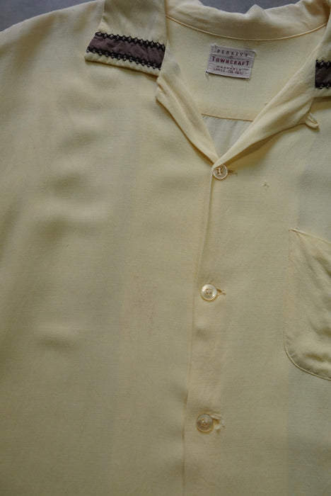 50s TOWNCRAFT rayon shirt