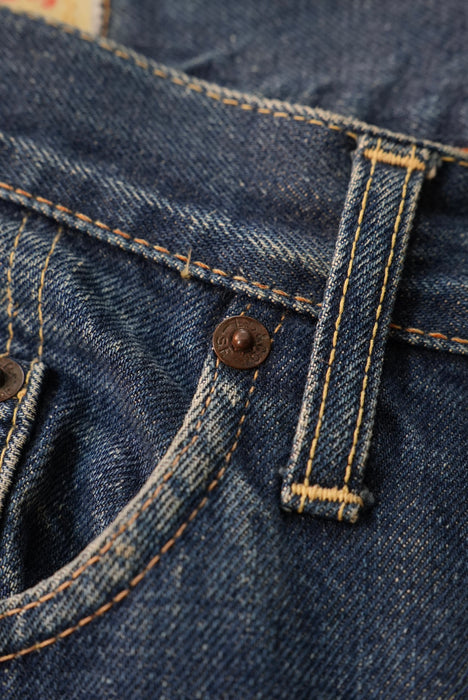 60s Hand Made by Denim Evalution leather 501 "E"