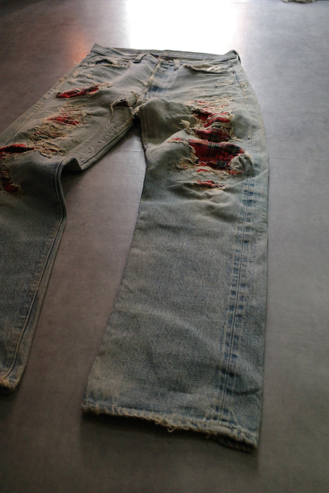 70s Levi's 501 U.K custom denim