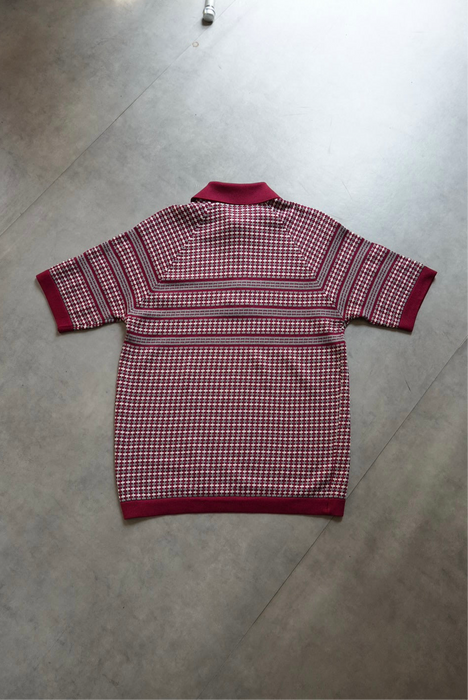 70s Donegal knit polo
