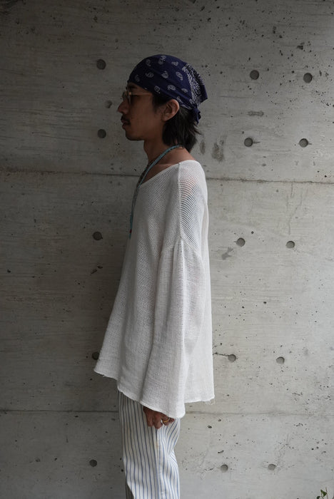 HAPPYEND mesh tee white