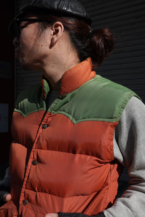 80s 2tone goosedown vest