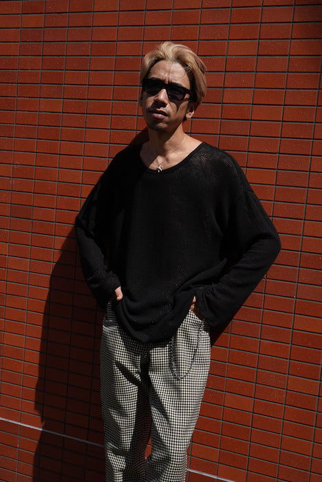 HAPPYEND mesh tee black