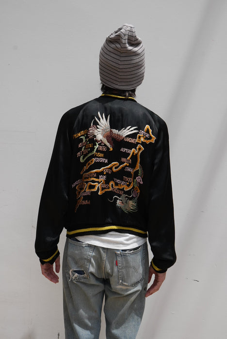 50s satin souvenir jacket