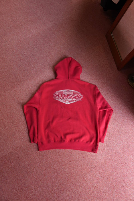 STUSSY world logo hoodie