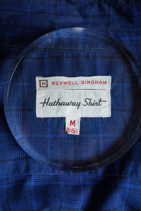 60s Hathanay cotton check shirt