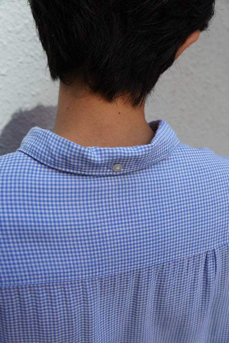 60s Amberley gingham B.D.shirt