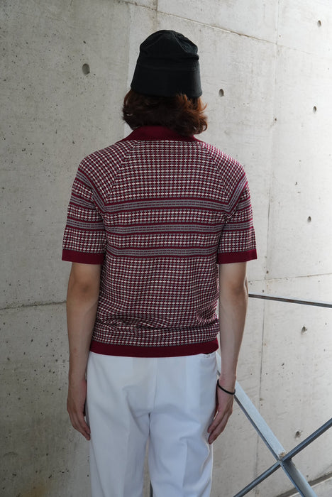 70s Donegal knit polo