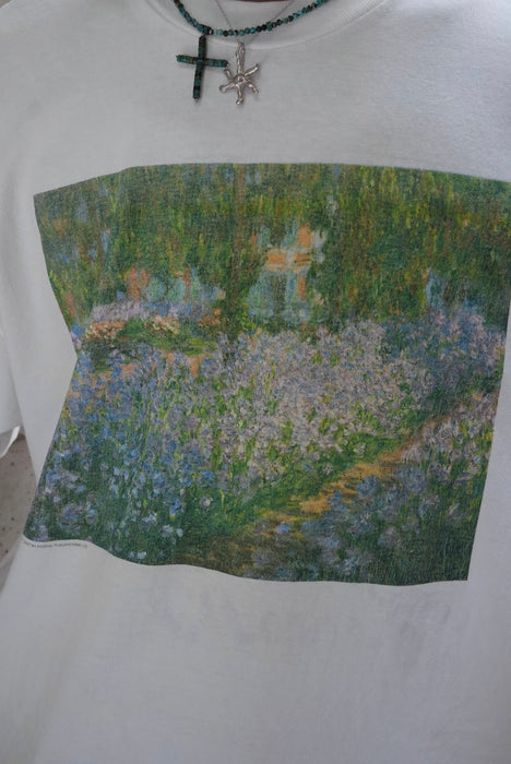 90s Claude Monet "The Artist’s Garden at Giverny "tee