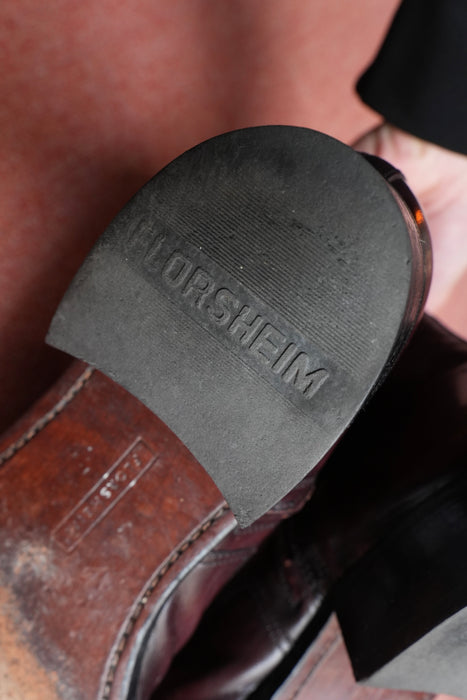 90s FLORSHEIM U tip sidezip boots