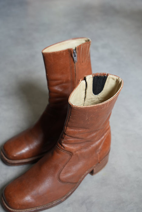 70s FRYE zip roper boots