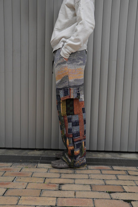 remake jaquard cargo pants