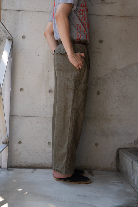 00s BANANA REPUBLIC linen cargo pants
