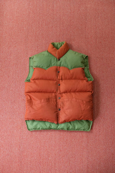 80s 2tone goosedown vest