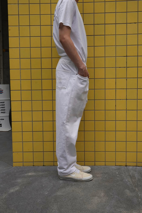90s POLO SPORTSMAN white denim