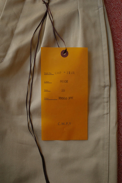 C.M.P.Y 31YR Chino pants BEIGE 28inch