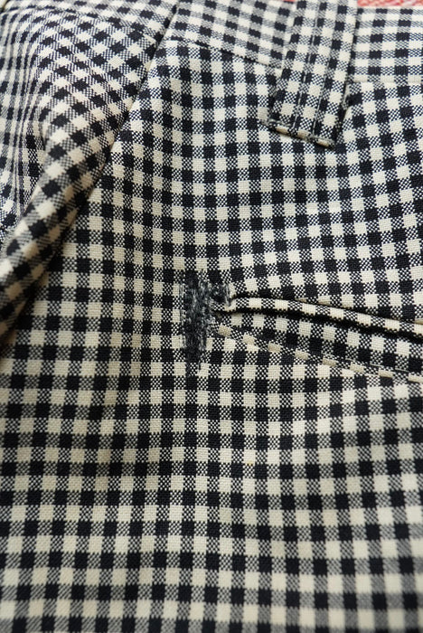 6.70s Don Poker gingham tapered slacks