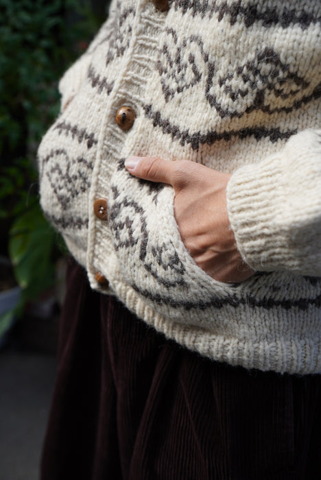 handknitted Ecuador cardigan