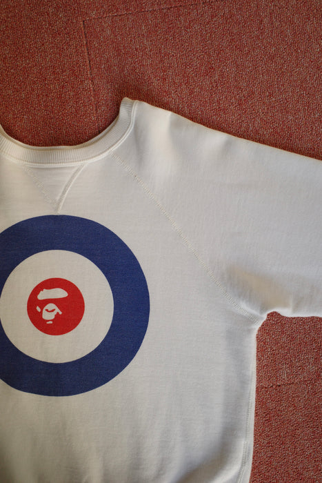 90s A BATHING APE target print sweat