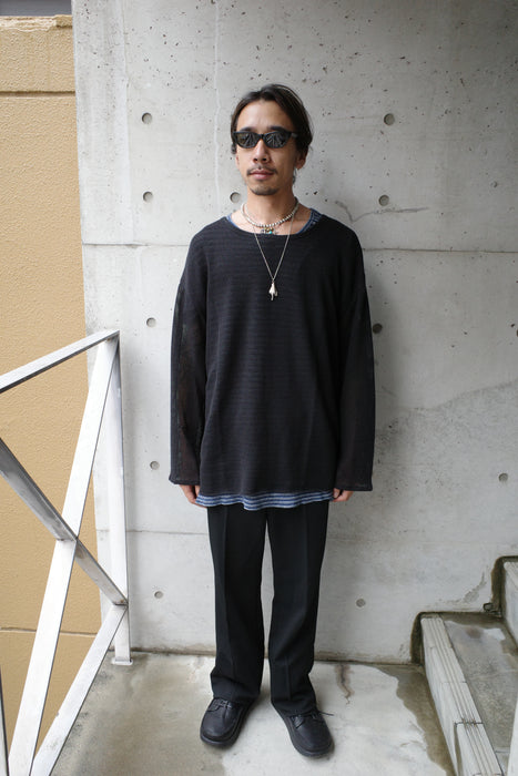 HAPPYEND mesh tee black