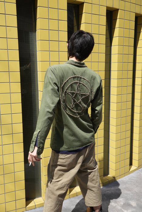 80s U.S.ARMY studs custom shirt jacket