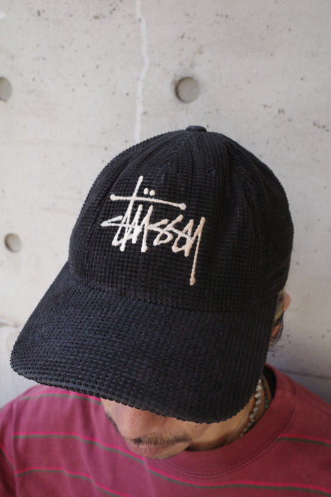 90s Stussy hats dice corduroy cap "USA"