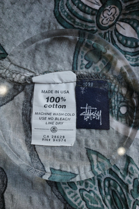 90s STUSSY seersucker aloha