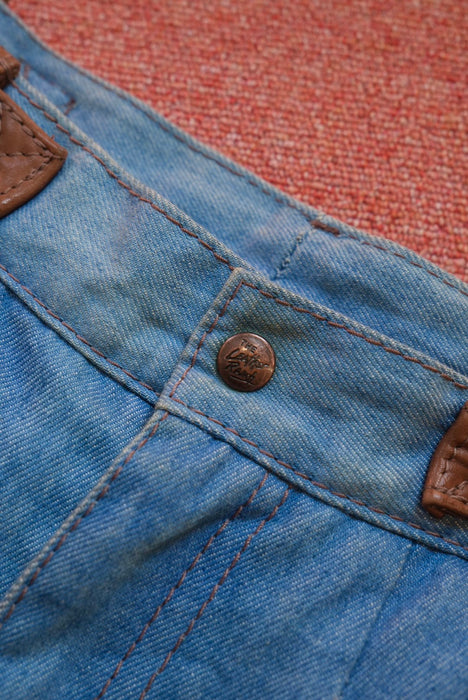 80s THE LEATHER RANCH DU CAIR leather custom denim