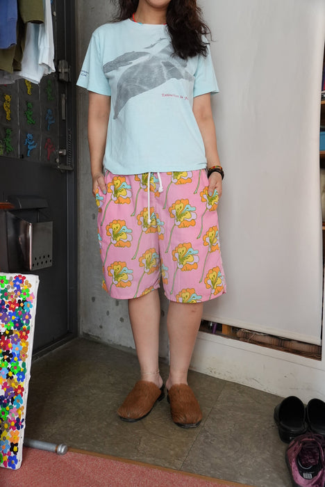 70s PeterMax fabric easy shorts
