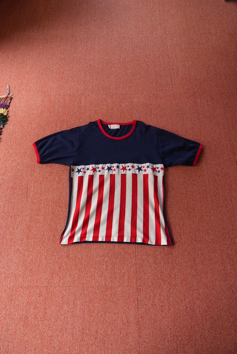 70s Custom Designed American ringer tee