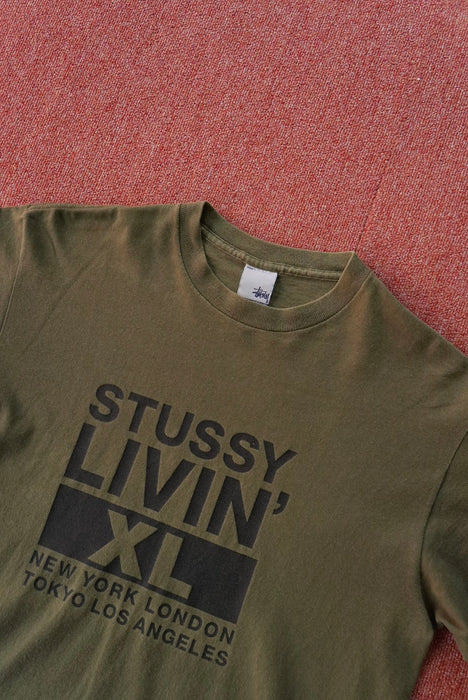 90~00s STUSSY LIVIN’ XL tee