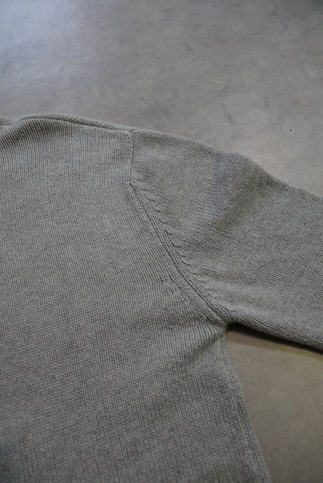 00s LANDS' END zip cotton knit