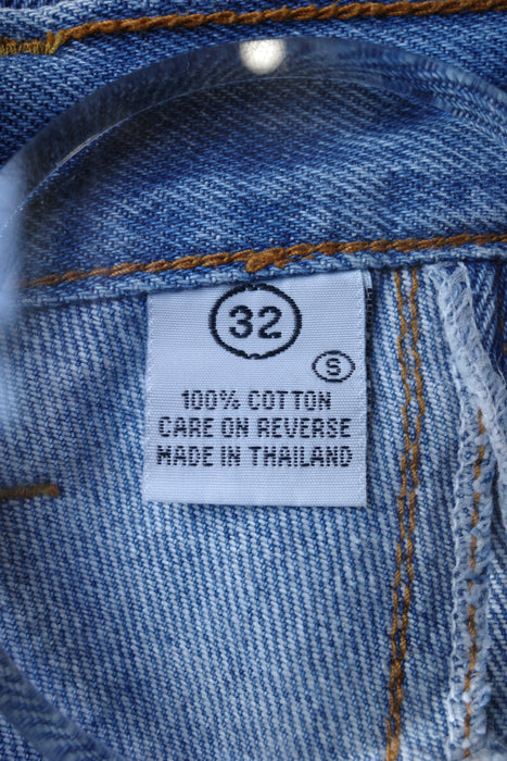 90s FUBU gimmick denim with leather goods