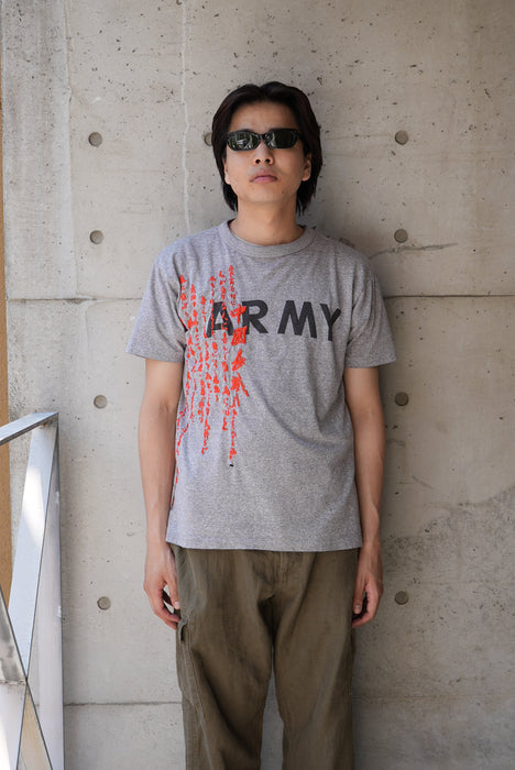 90s 中国長城 hand stitch tee