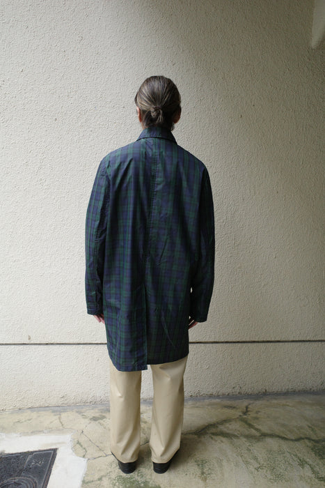 90s A BATHING APE blackwatch nylon coat