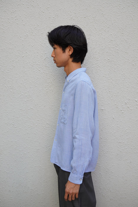 60s Amberley gingham B.D.shirt