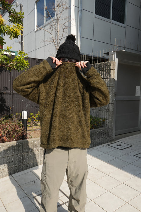 90s EMS mock neck boa fleece