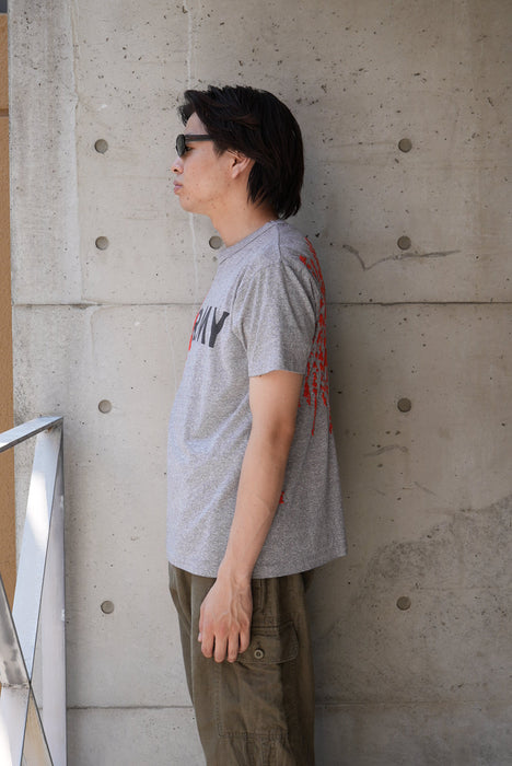 90s 中国長城 hand stitch tee