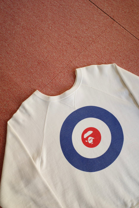 90s A BATHING APE target print sweat