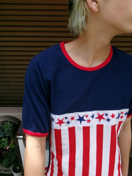 70s Custom Designed American ringer tee