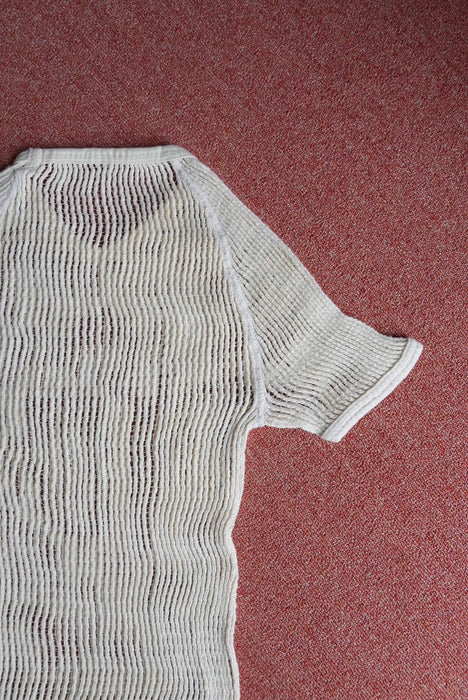 70s danish army fishnet tee