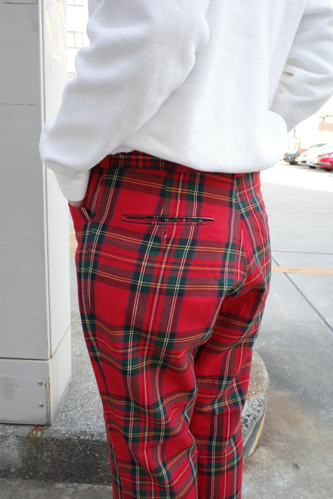 70s Tailor's Bench tartan check slacks