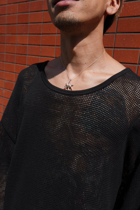 HAPPYEND mesh tee black