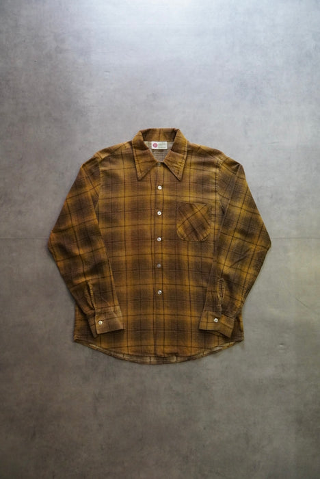 70s KINGS ROAD ombre print flannel