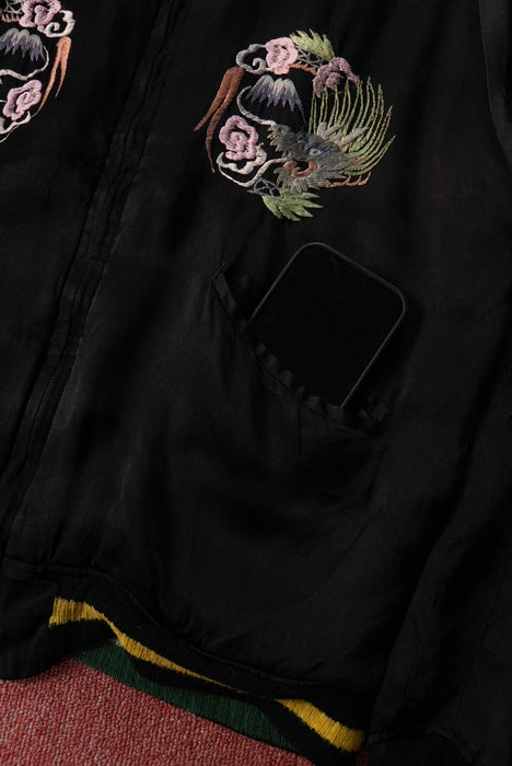50s satin souvenir jacket