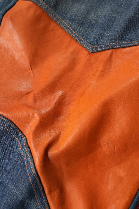 60s Hand Made by Denim Evalution leather 501 "E"