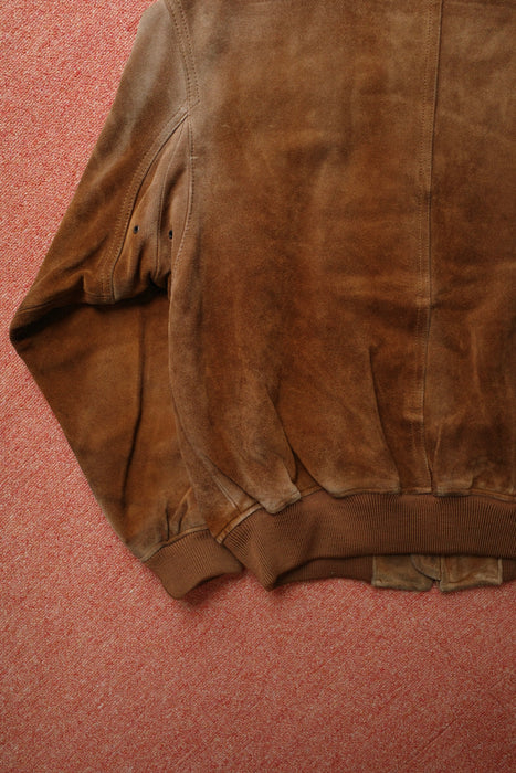 80s BANANA REPUBLIC suede bomber jacket "Safari & Travel"